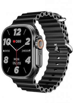 ساعة ذكية T900 Ultra لإجراء و تلقي المكالمات مقاومة للماء-smart Watch T900 Ultra étanche chargeur sans fil NOIR